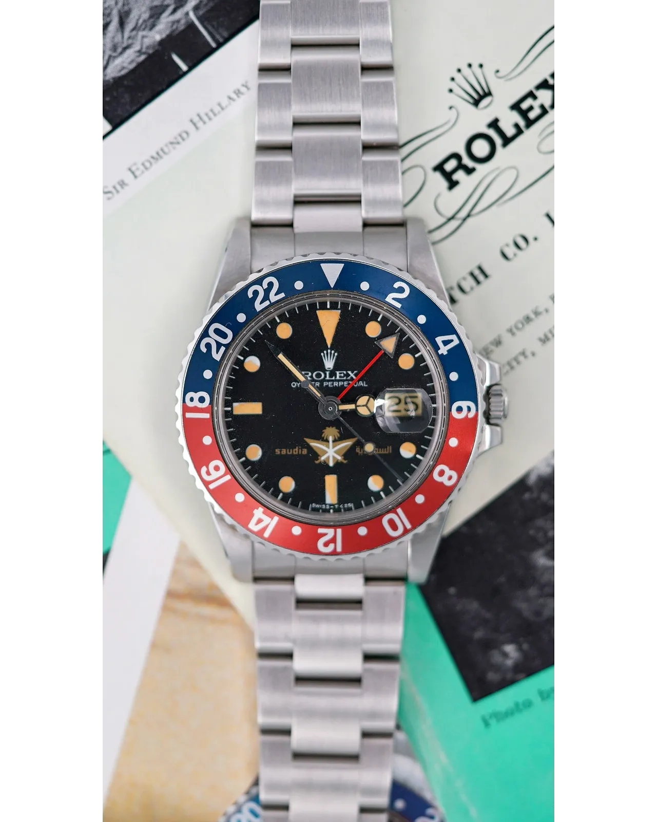 Rolex GMT Master Saudi Arabia Airlines Logo